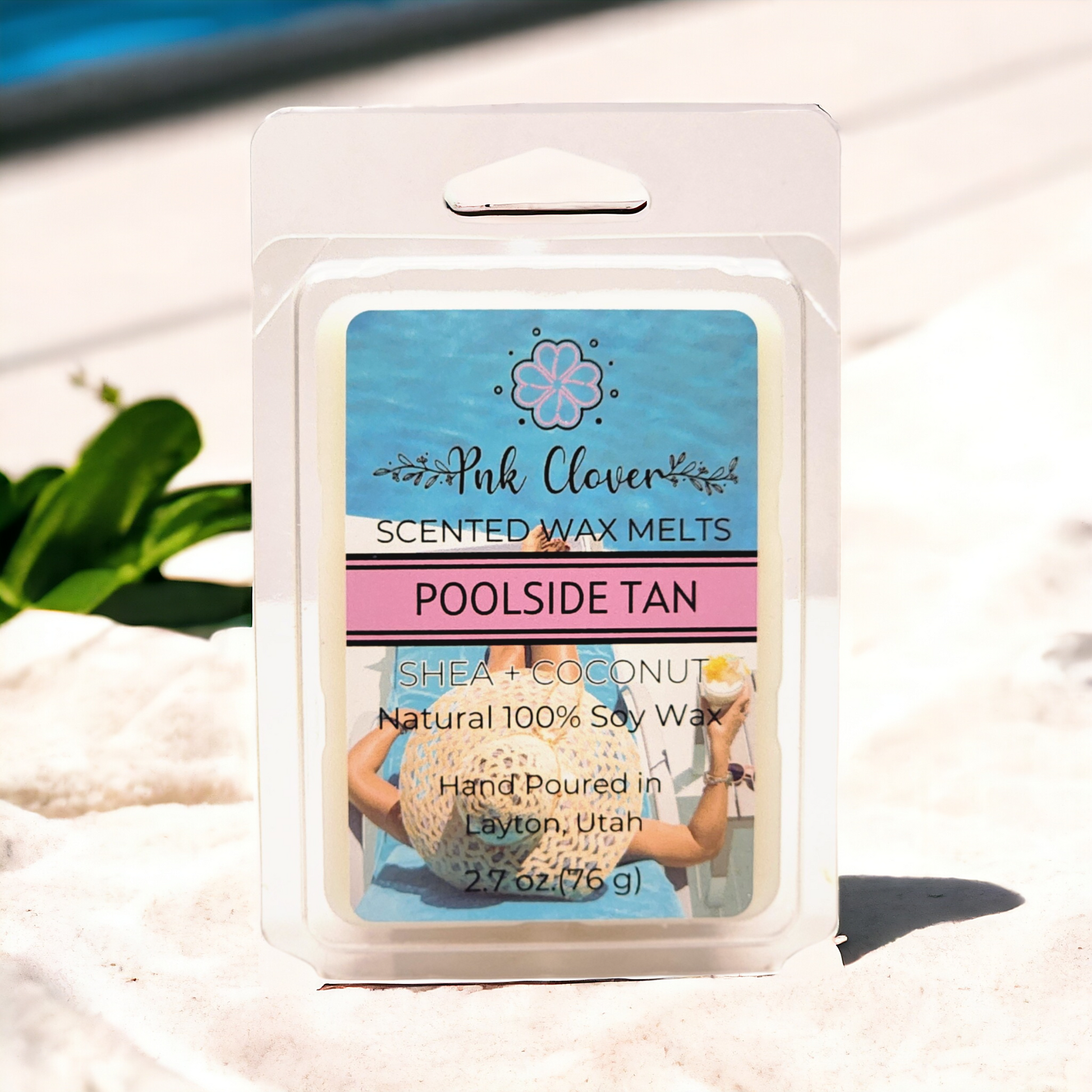 Poolside Tan - Wax Melt by Pnk Clover | Dive into with Summer with Poolside Tan - Wax Melt