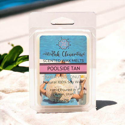 Poolside Tan - Wax Melt by Pnk Clover | Dive into with Summer with Poolside Tan - Wax Melt