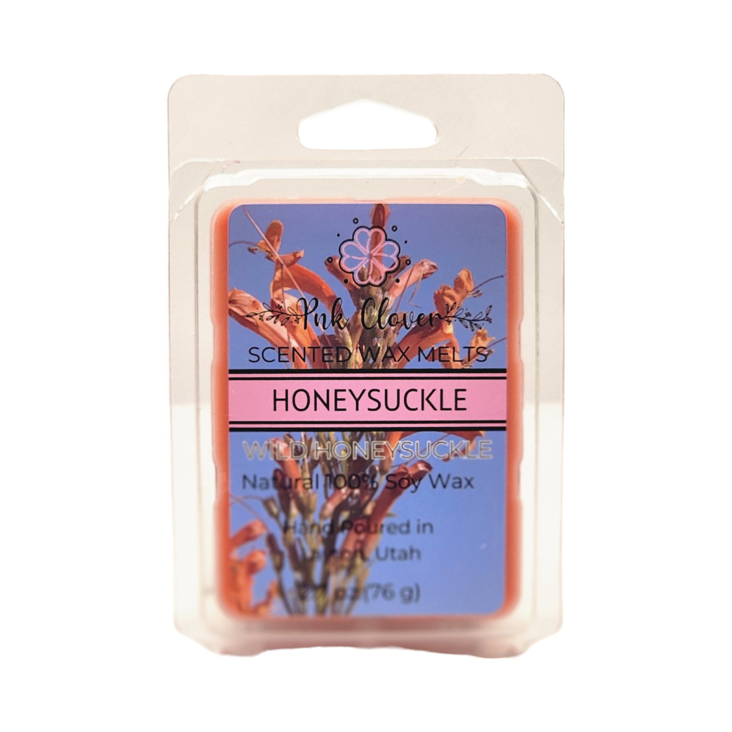 Honeysuckle - Wax Melt by Pnk Clover | Honeysuckle Soy Wax Melts | Fresh Floral Scented Wax for Home