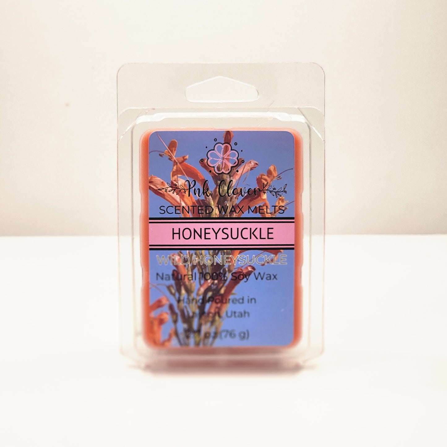 Honeysuckle - Wax Melt by Pnk Clover | Honeysuckle Soy Wax Melts | Fresh Floral Scented Wax for Home