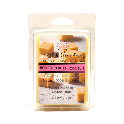 Bourbon Butterscotch - Wax Melt by Pnk Clover | Bourbon Butterscotch Wax Melts | Luxurious Soy Wax | Rich Home Fragrance