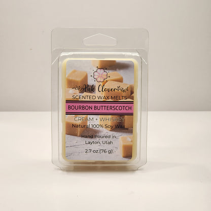 Bourbon Butterscotch - Wax Melt by Pnk Clover | Bourbon Butterscotch Wax Melts | Luxurious Soy Wax | Rich Home Fragrance