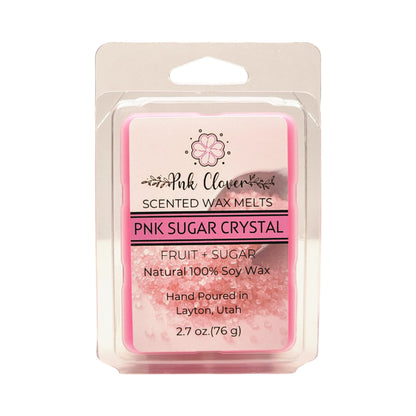 Pnk Sugar Crystal - Wax Melt by Pnk Clover | Pink Sugar Crystal Wax Melts | Sweet Aromatic Fragrance | Soy Wax Melt