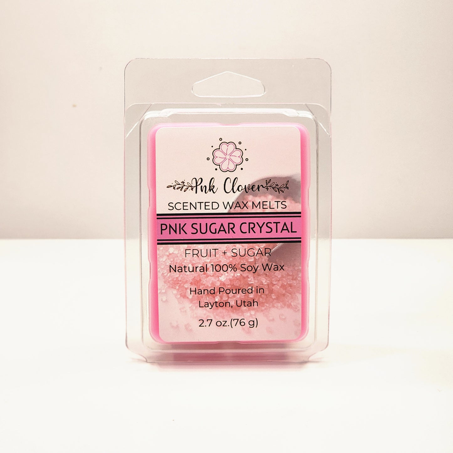 Pnk Sugar Crystal - Wax Melt by Pnk Clover | Pink Sugar Crystal Wax Melts | Sweet Aromatic Fragrance | Soy Wax Melt