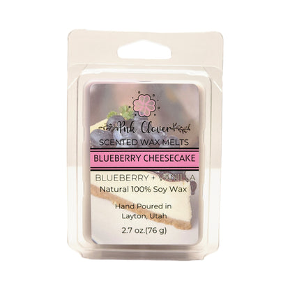 Blueberry Cheesecake - Wax Melt by Pnk Clover | Blueberry Cheesecake Wax Melts | Dessert-Scented Fragrance | Pure Soy Wax