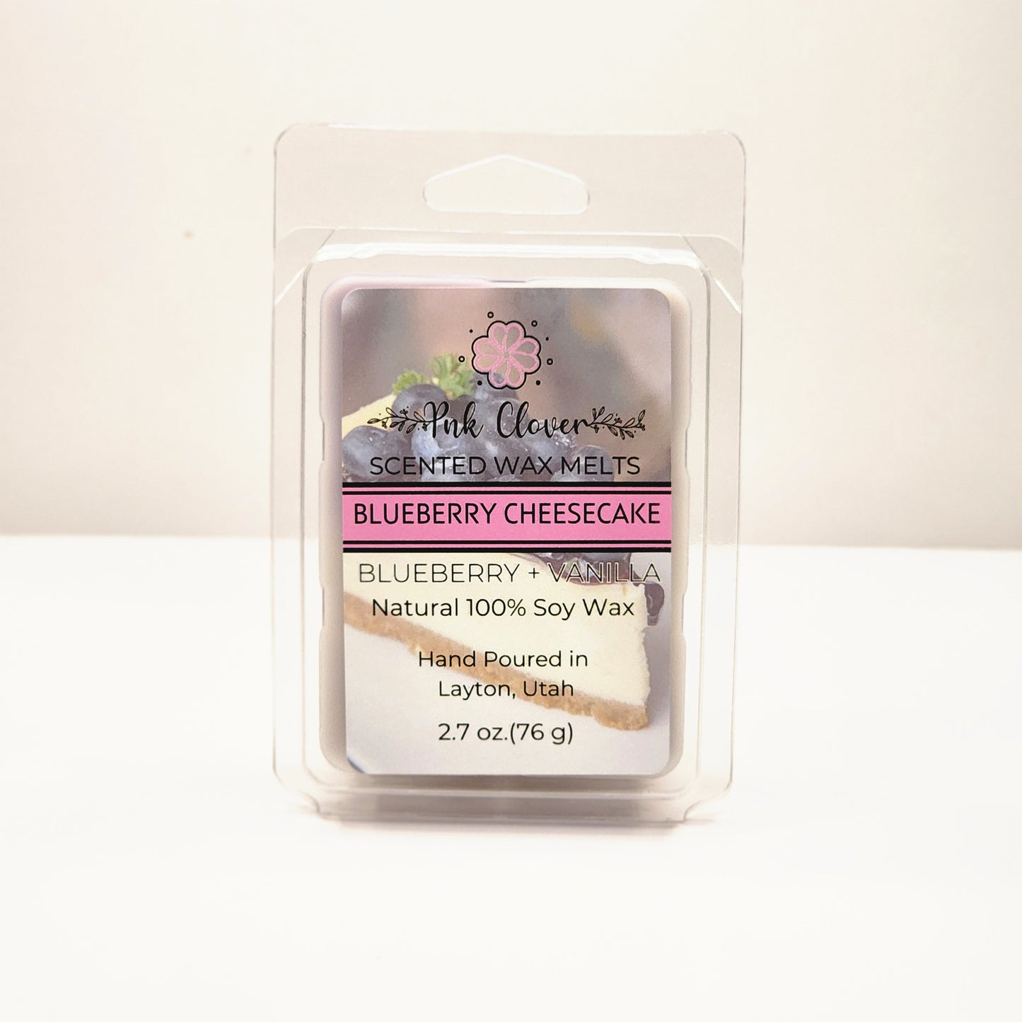 Blueberry Cheesecake - Wax Melt by Pnk Clover | Blueberry Cheesecake Wax Melts | Dessert-Scented Fragrance | Pure Soy Wax