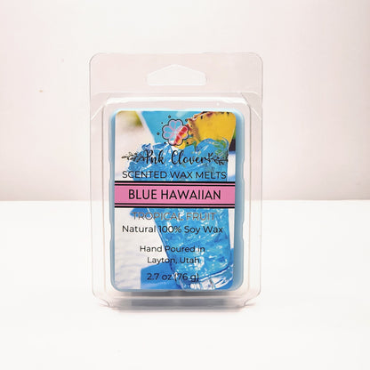 Blue Hawaiian - Wax Melt by Pnk Clover | Blue Hawaiian Wax Melts | Exotic Tropical Scent Experience | Soy Wax