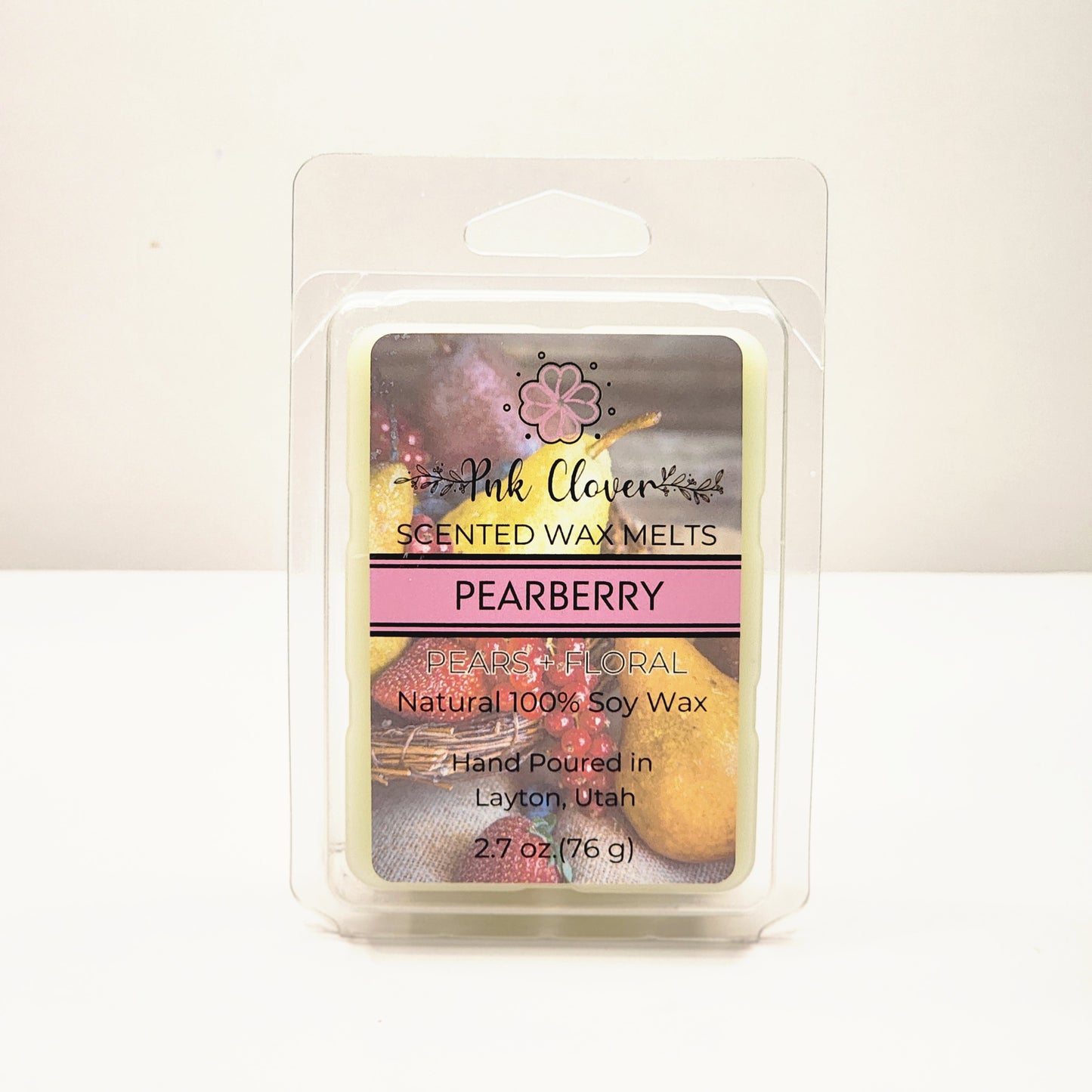 Pearberry - Wax Melt by Pnk Clover | Pearberry Wax Melts | Fresh Fruity Floral Scent Experience | Soy Wax Melt