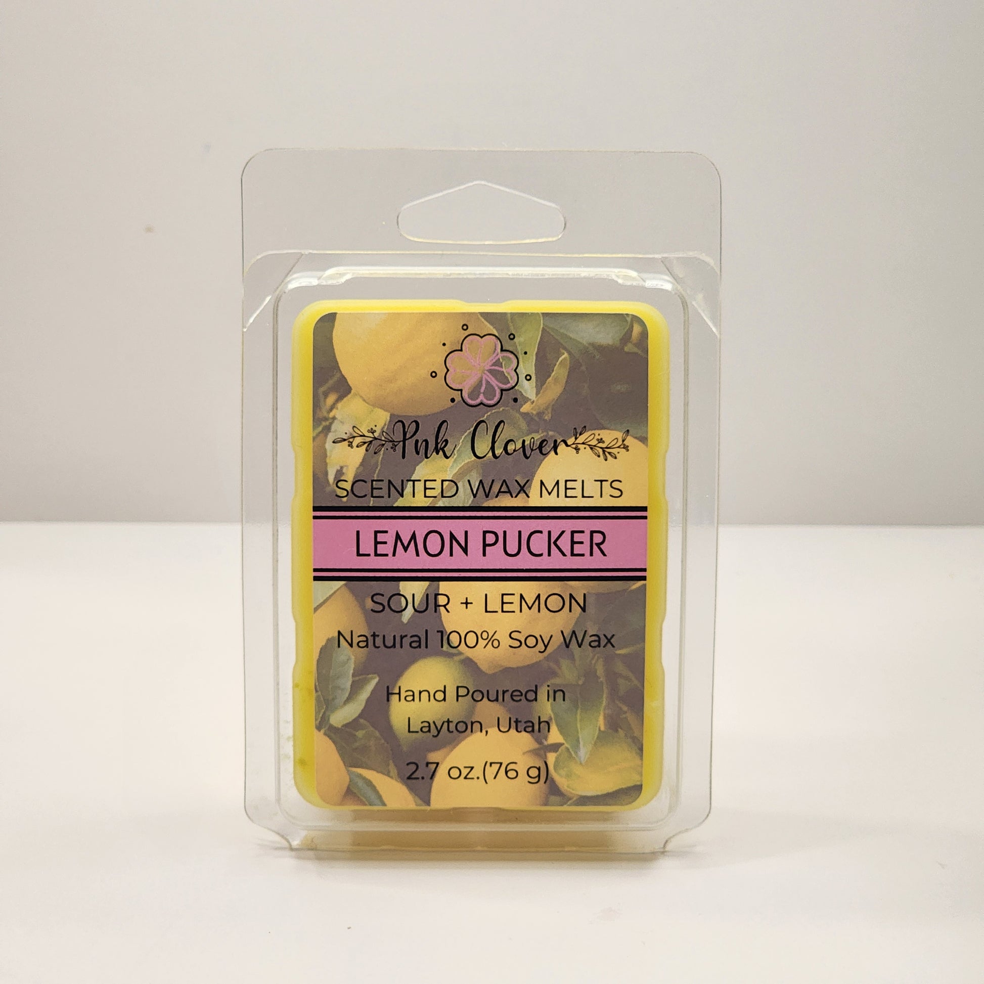 Lemon Pucker - Wax Melt by Pnk Clover | Lemon Pucker Wax Melts | Zesty Sweet Citrus Scent Experience | Soy Wax