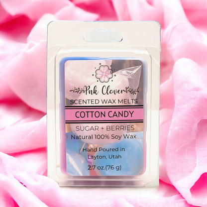 Cotton Candy - Wax Melt by Pnk Clover | Cotton Candy Wax Melts | Sweet Playful Scent Experience | Soy Wax Melt