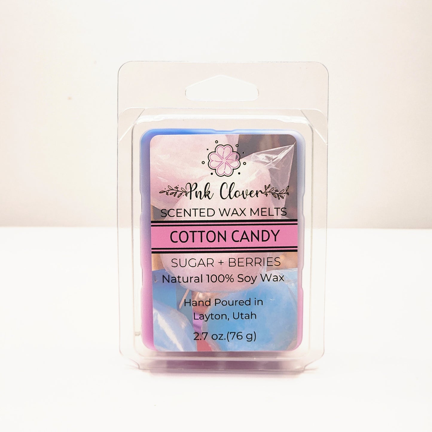 Cotton Candy - Wax Melt by Pnk Clover | Cotton Candy Wax Melts | Sweet Playful Scent Experience | Soy Wax Melt