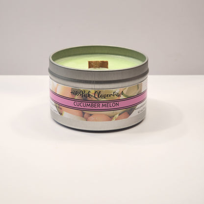 Cucumber Melon - Candles by Pnk Clover | Cucumber Melon Soy Coconut Wax Candle | Refreshing Aroma | Available in Multiple Sizes