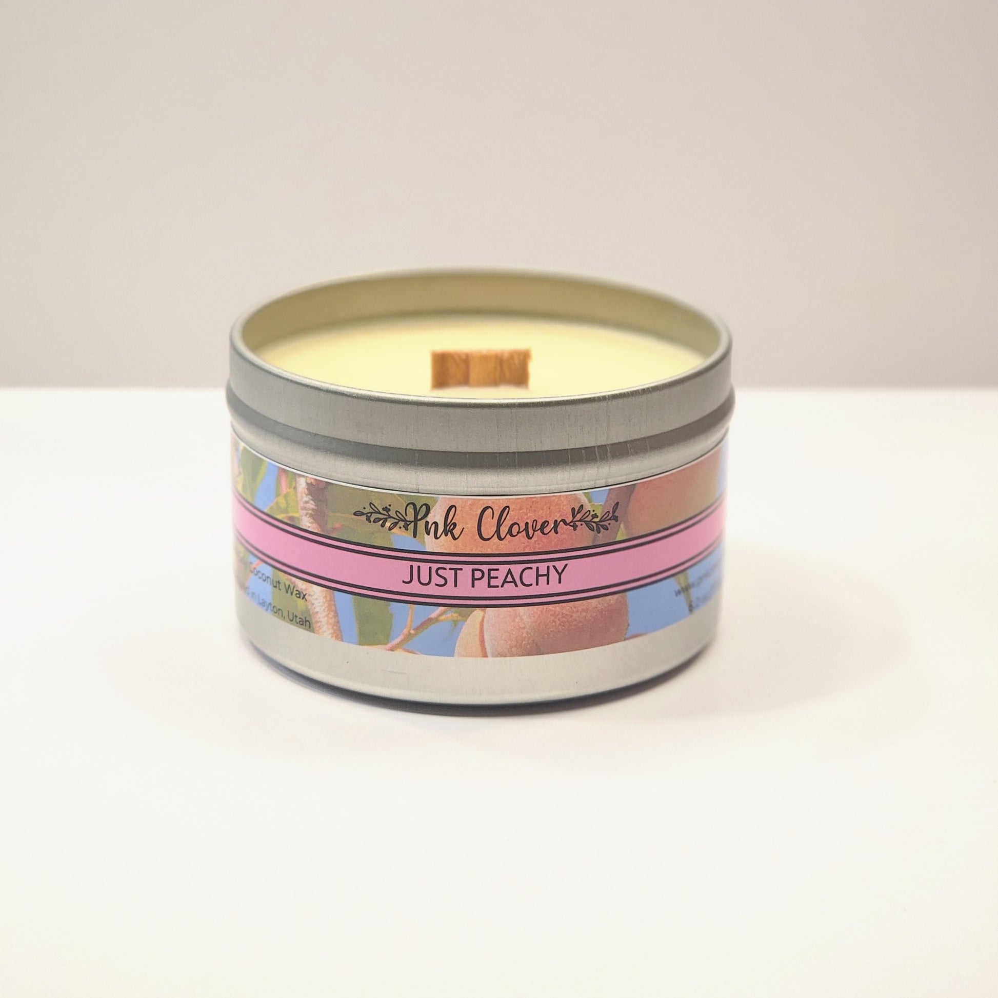 Just Peachy - Candles by Pnk Clover | Peach + Sugar Soy Coconut Wax | Just Peachy | Available in Various Sizes