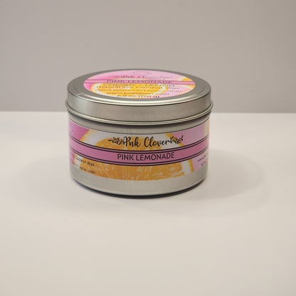 Pink Lemonade - Candles by Pnk Clover | Cherry + Lemon Soy Coconut Wax Candle | Pink Lemonade | Multiple Sizes