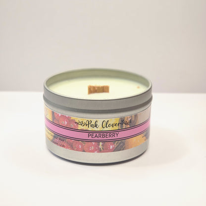 Pearberry - Candles by Pnk Clover | Pears + Floral Soy Coconut Candle | Refreshing Pearberry Aroma | Various Sizes