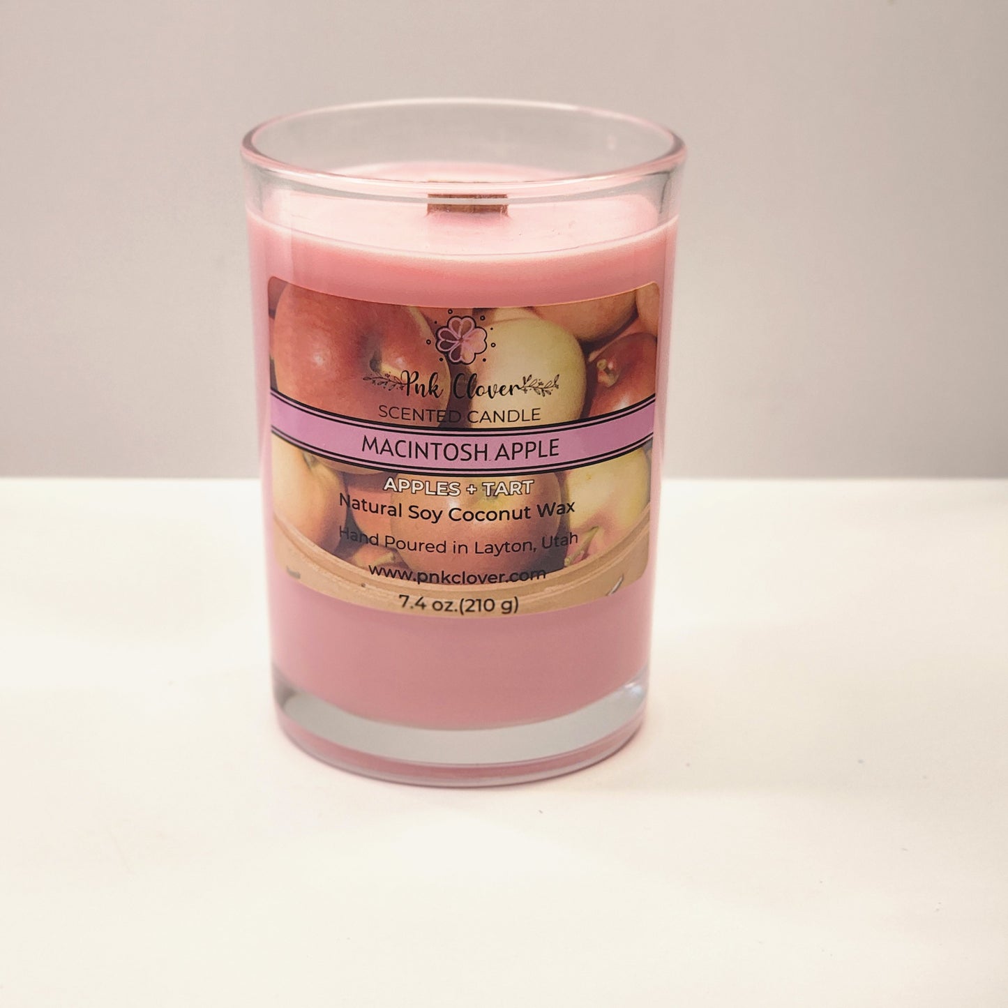 Macintosh Apple - Candles by Pnk Clover | Macintosh Apple Soy Coconut Wax Candle | Multiple Sizes