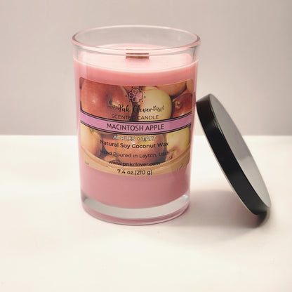 Macintosh Apple - Candles by Pnk Clover | Macintosh Apple Soy Coconut Wax Candle | Multiple Sizes