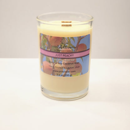 Just Peachy - Candles by Pnk Clover | Peach + Sugar Soy Coconut Wax | Just Peachy | Available in Various Sizes