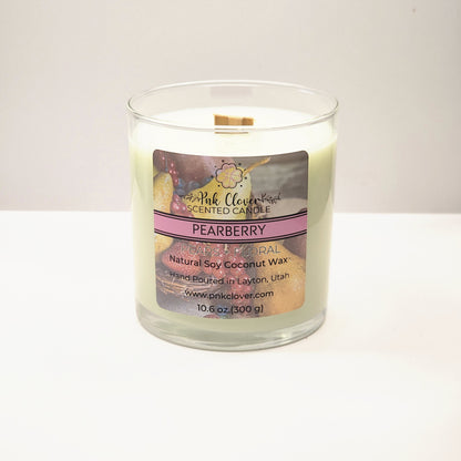 Pearberry - Candles by Pnk Clover | Pears + Floral Soy Coconut Candle | Refreshing Pearberry Aroma | Various Sizes