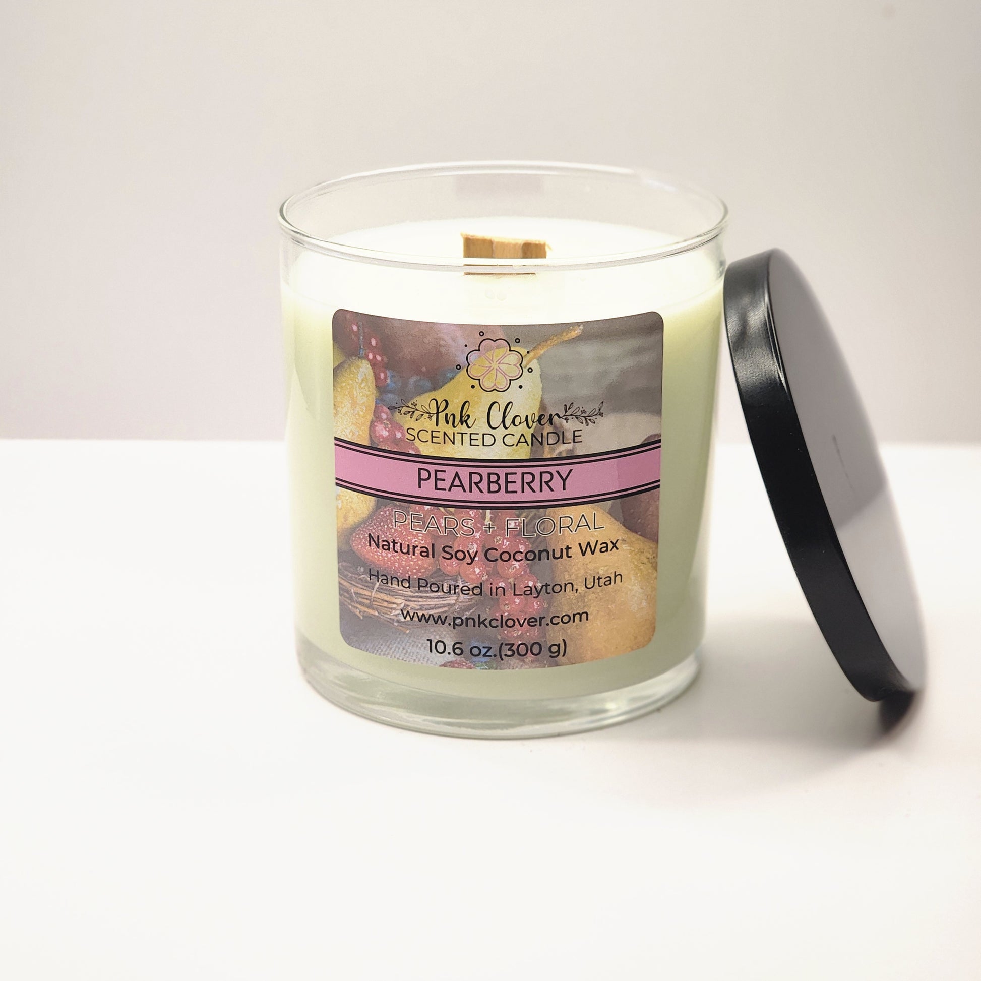 Pearberry - Candles by Pnk Clover | Pears + Floral Soy Coconut Candle | Refreshing Pearberry Aroma | Various Sizes