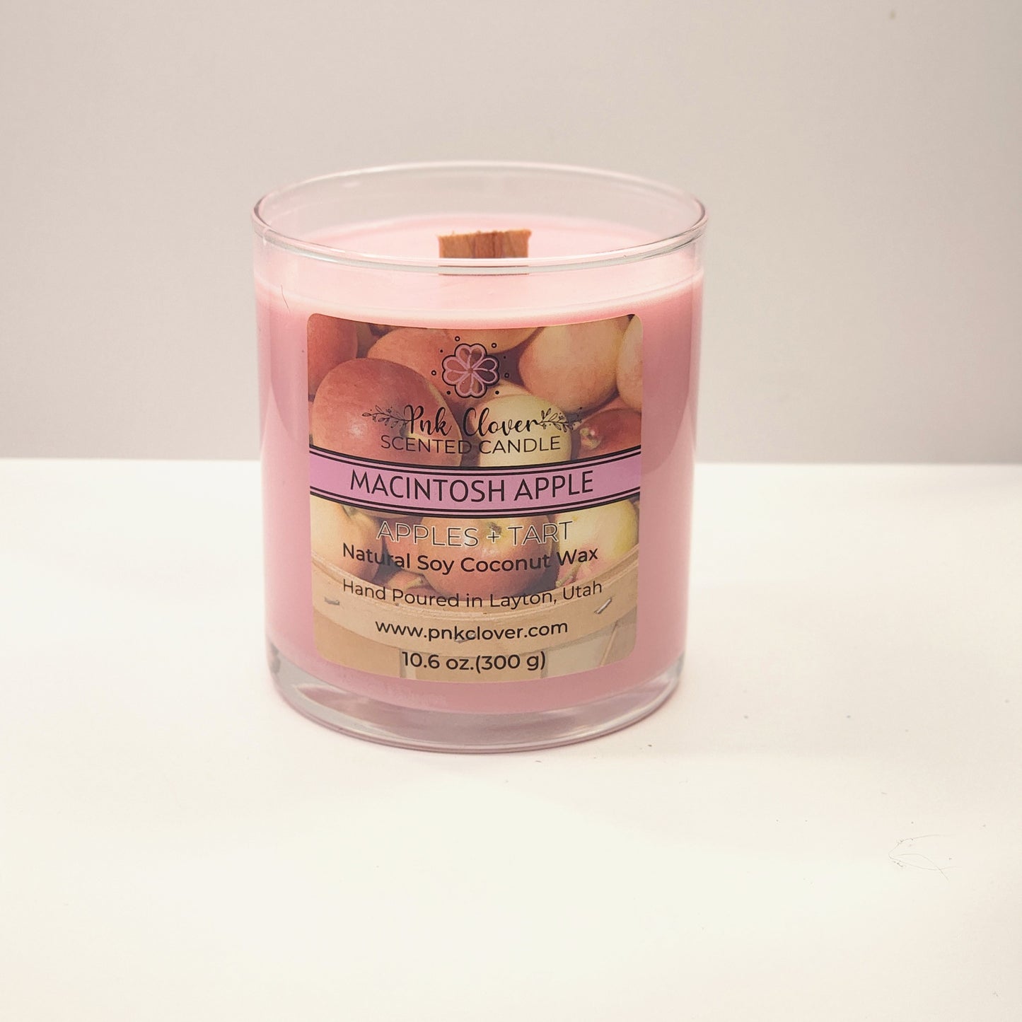 Macintosh Apple - Candles by Pnk Clover | Macintosh Apple Soy Coconut Wax Candle | Multiple Sizes