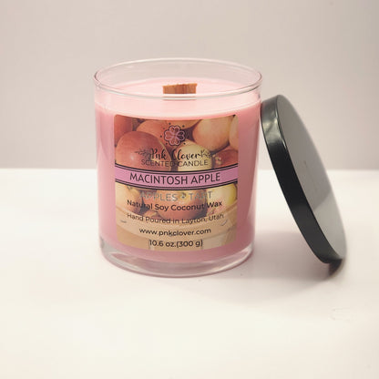 Macintosh Apple - Candles by Pnk Clover | Macintosh Apple Soy Coconut Wax Candle | Multiple Sizes