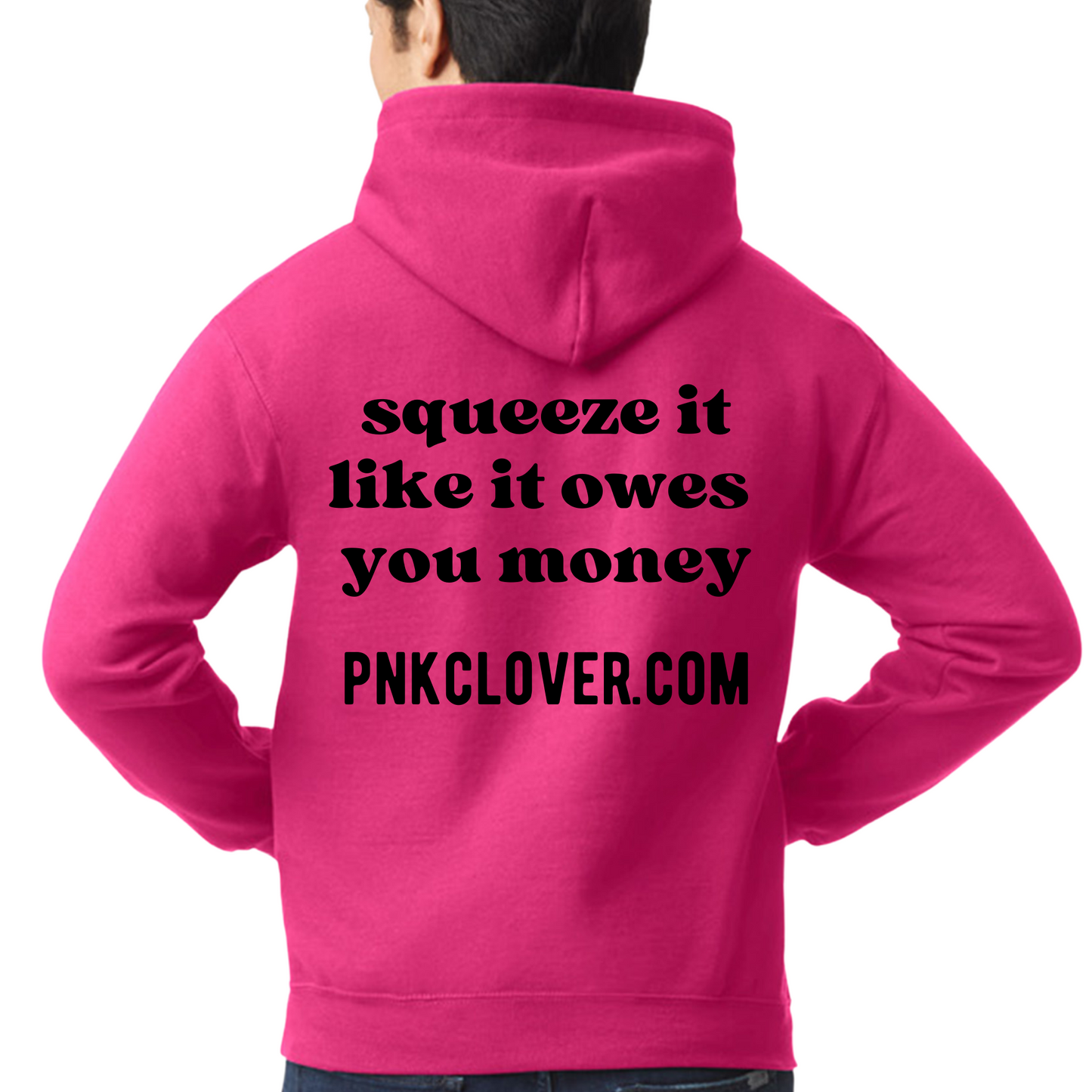 Pnk Clover Hoodie - Pink - Funny - Hoodie by Pnk Clover | Pnk Clover Hoodie - Pink - Funny