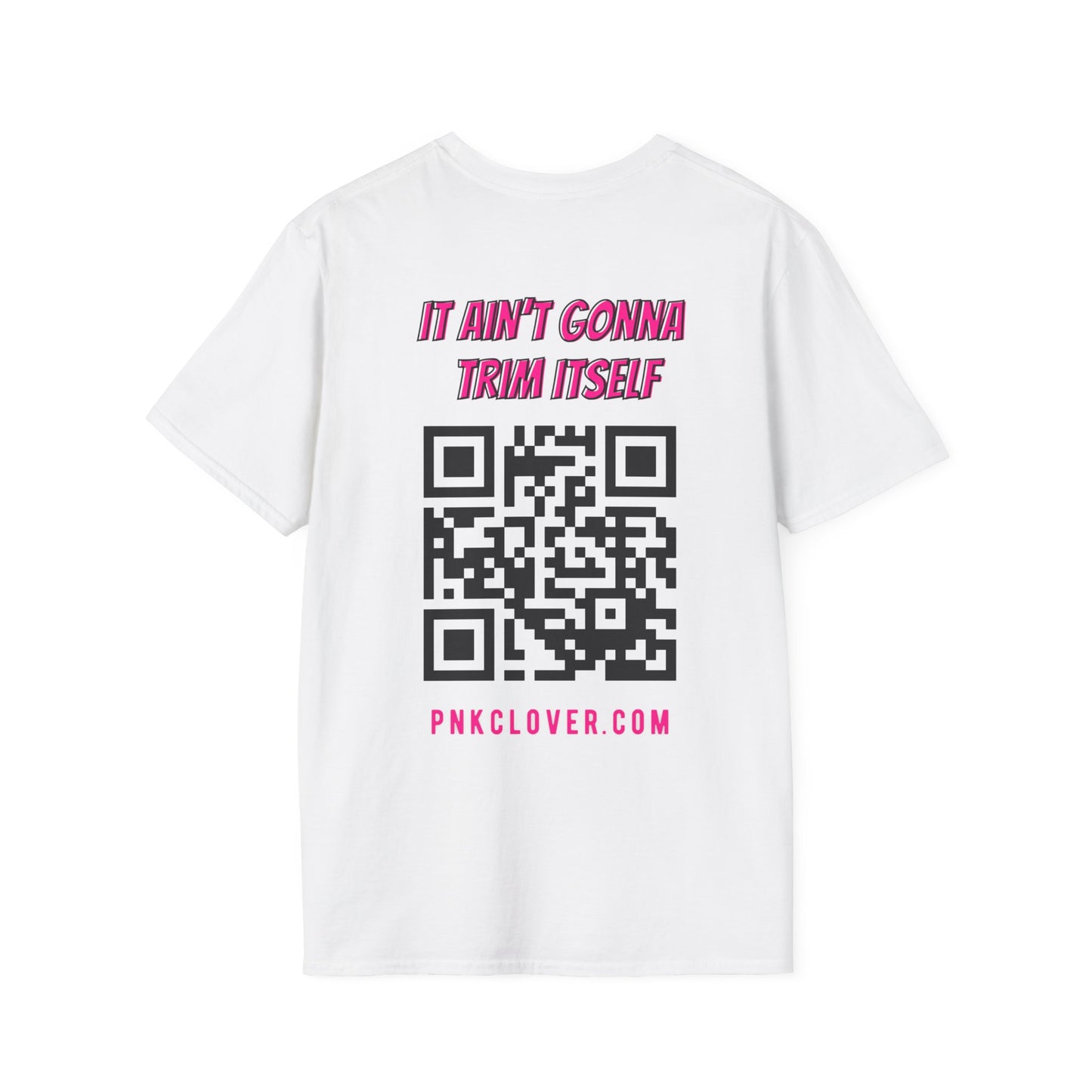 Hub Style (Front) QR Code (Back) - Unisex Softstyle T-Shirt - T-Shirt by Printify | Hub Style (Front) QR Code (Back) - Unisex Softstyle T-Shirt