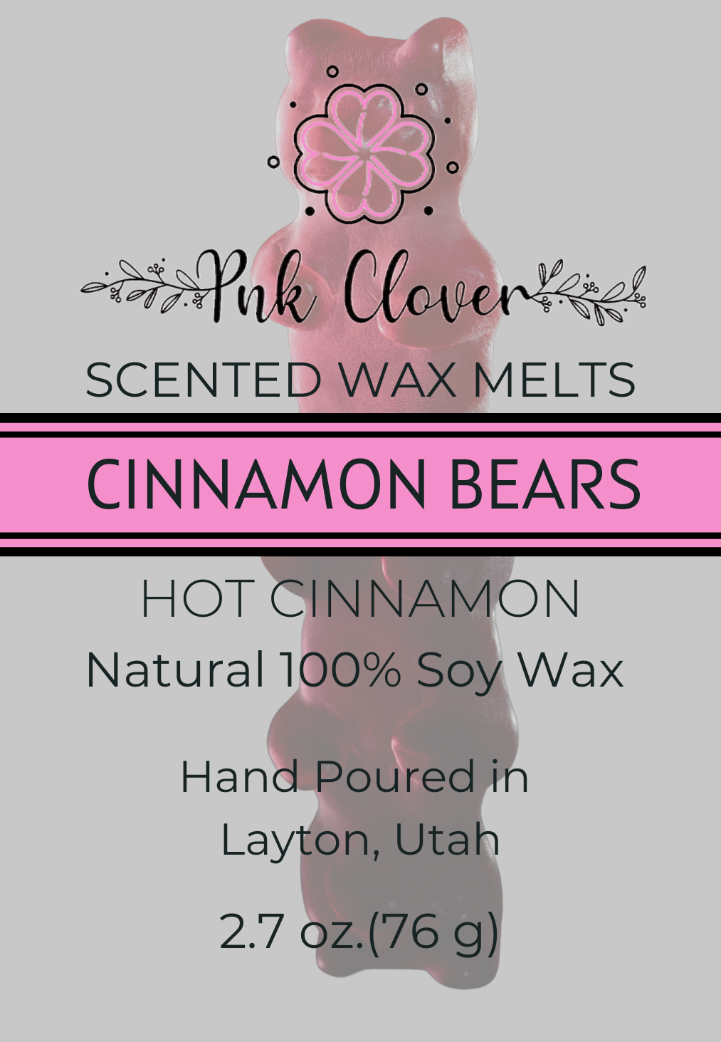 Cinnamon Bears - Wax Melt by Pnk Clover | Cinnamon Bears