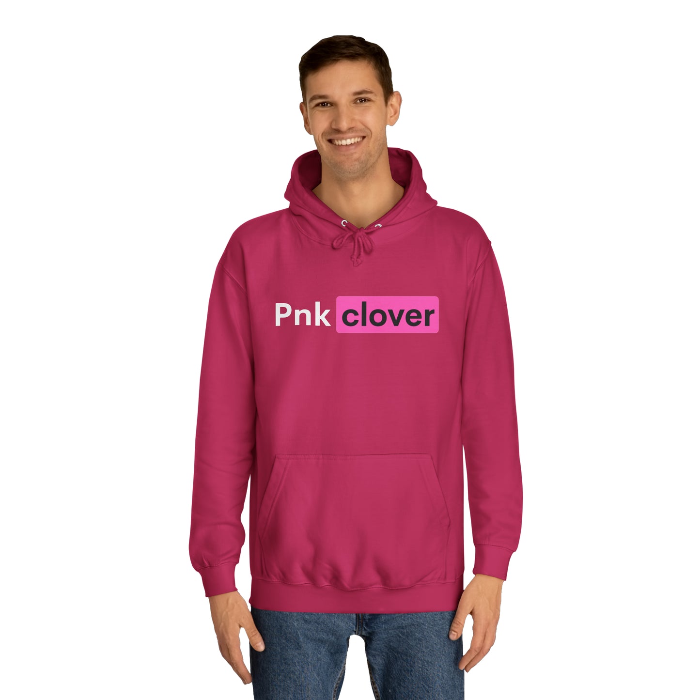 Pnk Clover P-Hub Unisex College Hoodie - Hoodie by Printify | Pnk Clover P-Hub Unisex College Hoodie