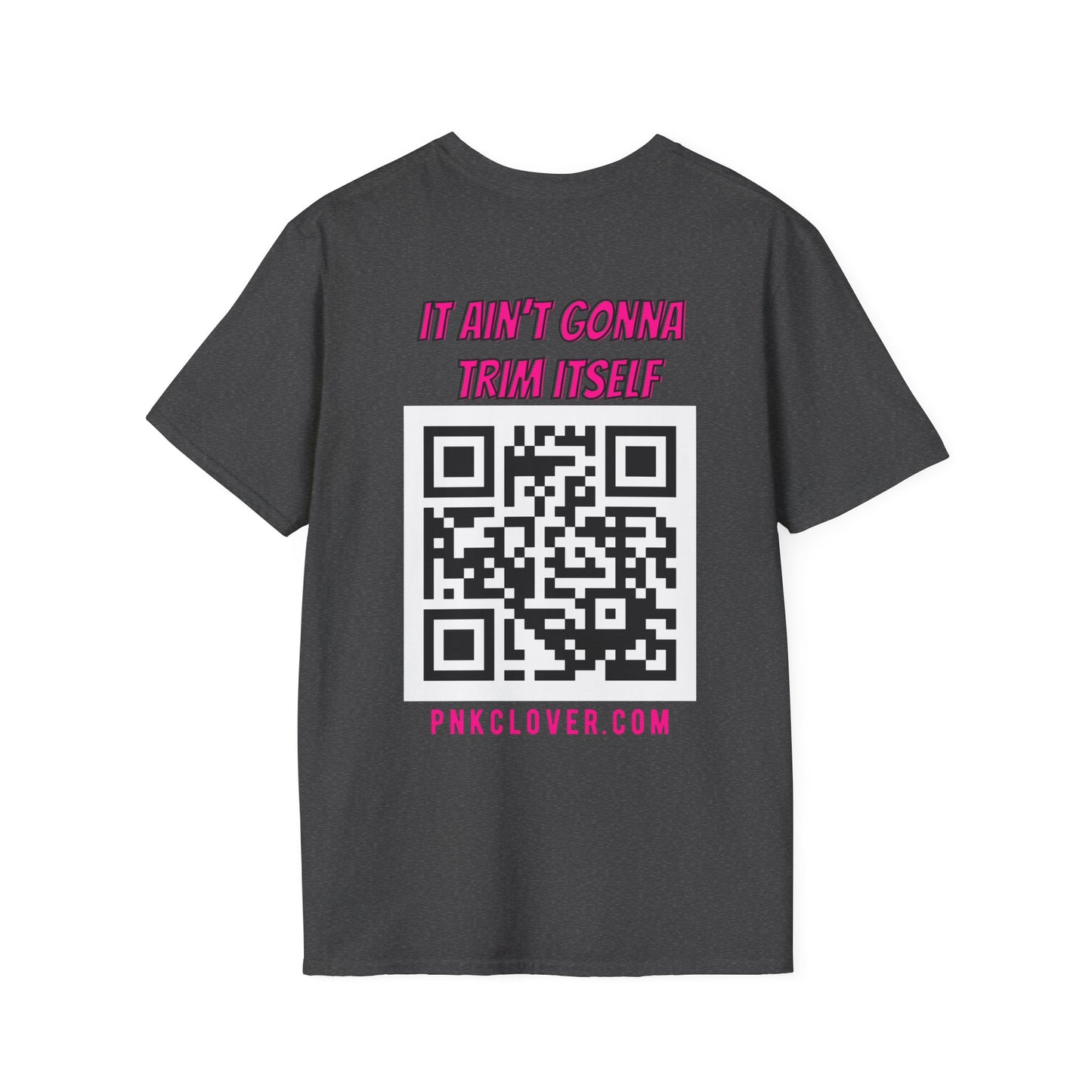 Hub Style (Front) QR Code (Back) - Unisex Softstyle T-Shirt - T-Shirt by Printify | Hub Style (Front) QR Code (Back) - Unisex Softstyle T-Shirt