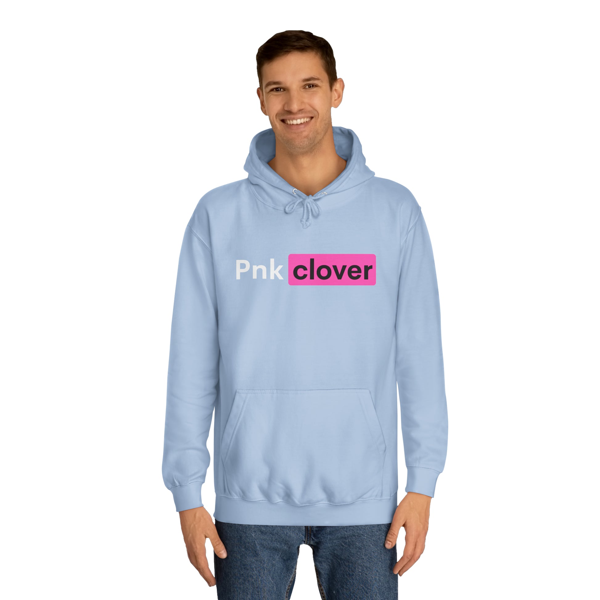 Pnk Clover P-Hub Unisex College Hoodie - Hoodie by Printify | Pnk Clover P-Hub Unisex College Hoodie