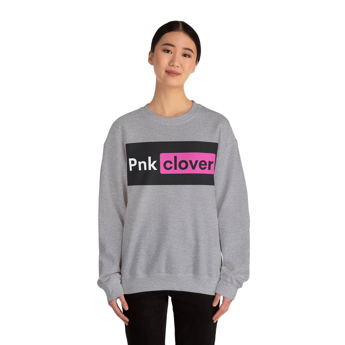 Pnk Clover Hub Style - Unisex Crewneck Sweatshirt Heavy Blend™ - Sweatshirt by Printify | Pnk Clover Hub Style - Unisex Crewneck Sweatshirt Heavy Blend™