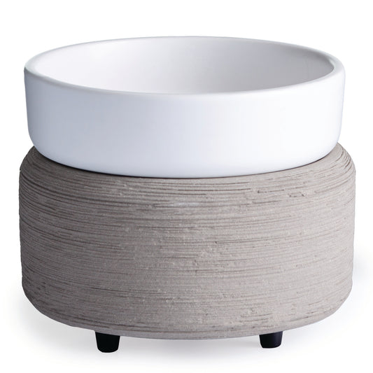 Grey Texture 2-In-1 Classic Fragrance Warmer