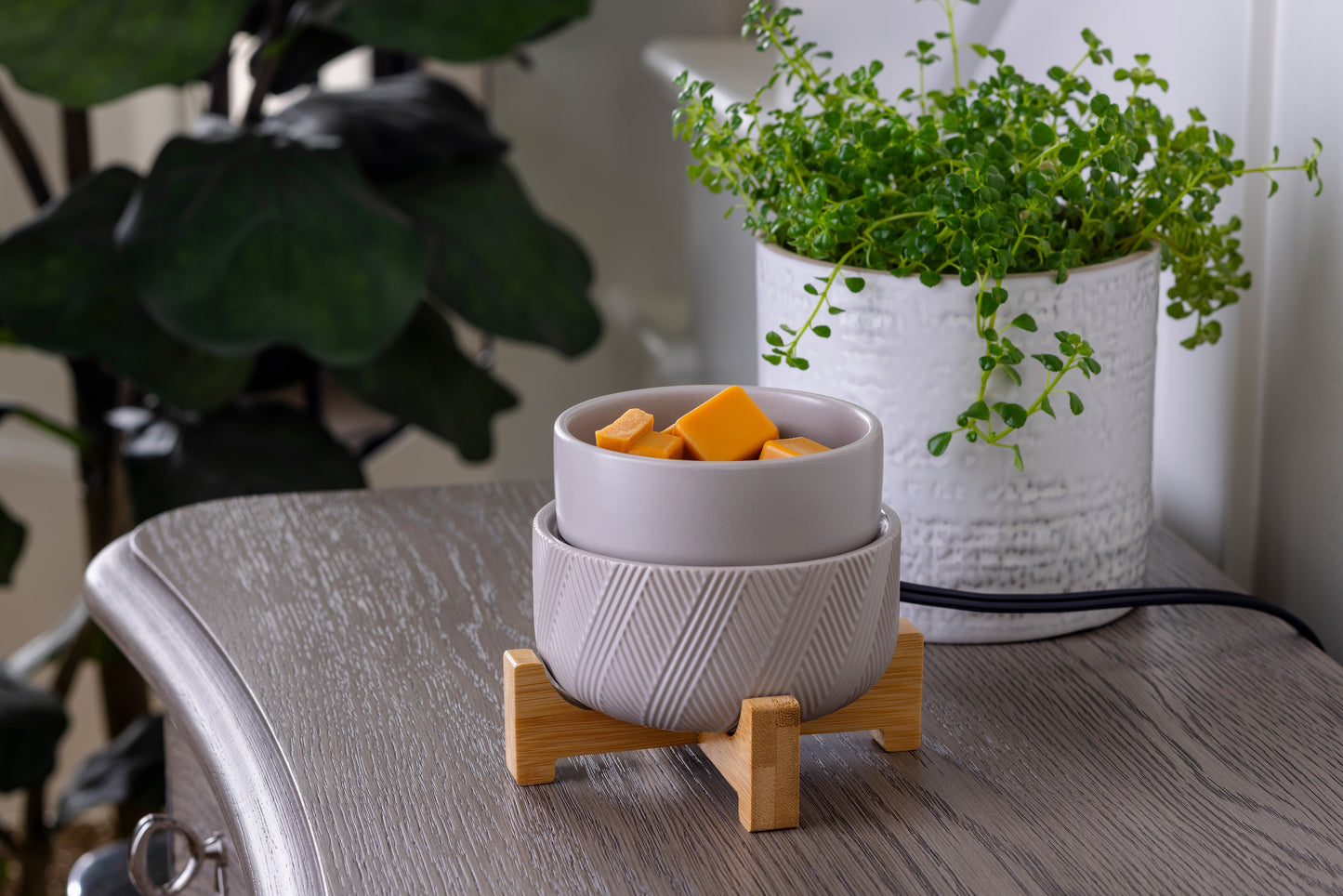 Wooden Pedestal 2-In-1 Classic Warmer