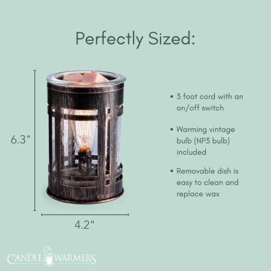Mission Vintage Bulb Illumination Fragrance Warmer - Warmer by Candle Warmers Etc. | Mission Vintage Bulb Illumination Fragrance Warmer