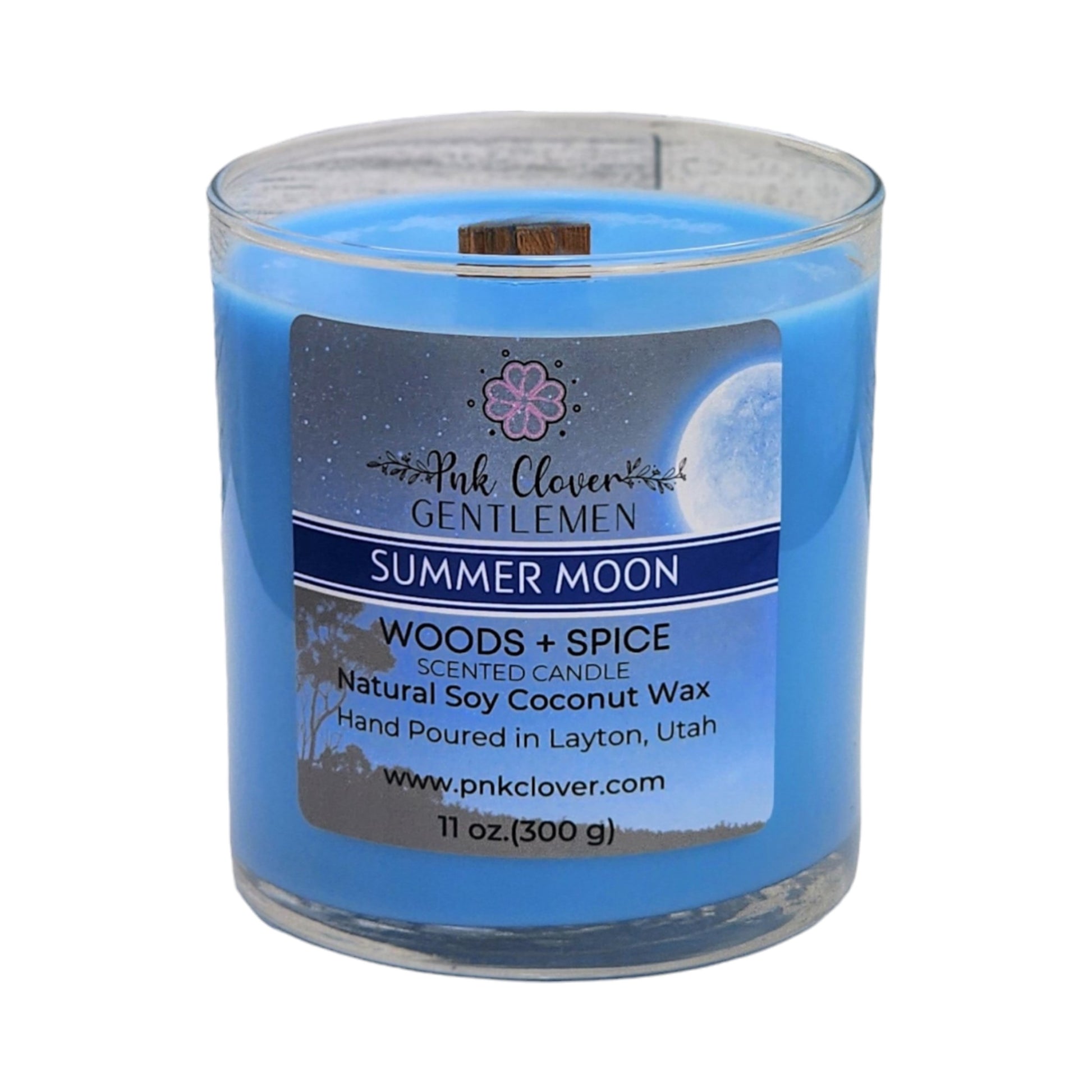 Summer Moon - Candles by Pnk Clover | Summer Moon Scented Candle | Experience the Magic - 11oz in a Glass Jar - Pnk Clover