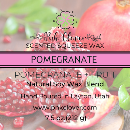 Pomegranate - Squeeze Wax by Pnk Clover | Pomegranate Squeeze Wax - A Refreshing Scent for the Season