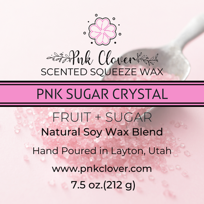 Pnk Sugar Crystal - Squeeze Wax by Pnk Clover | Pnk Sugar Crystal Squeeze Wax - A Refreshing Scent for the Season