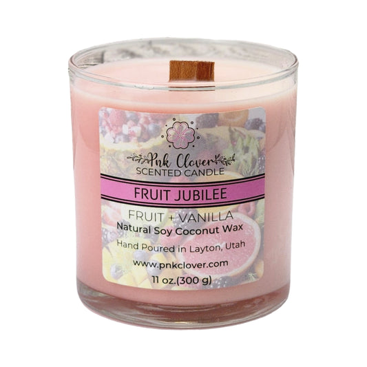 Fruit Jubilee - Candles by Pnk Clover | Fruit Jubilee Scented Candle | Sweet Aroma for Your Home - 11oz Soy Coconut Wax - Pnk Clover