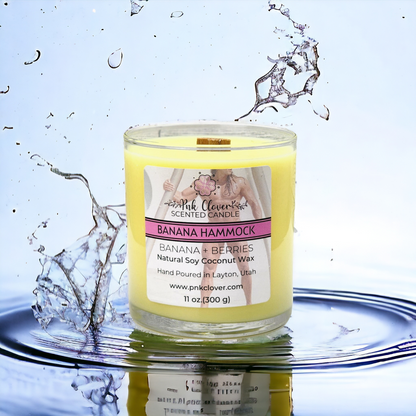 Banana Hammock - Candles by Pnk Clover | Banana Hammock Scented Candle |  11oz Glass Jar - Pnk Clover