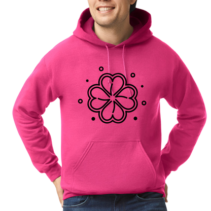 Pnk Clover Hoodie - Pink - Funny - Hoodie by Pnk Clover | Pnk Clover Hoodie - Pink - Funny