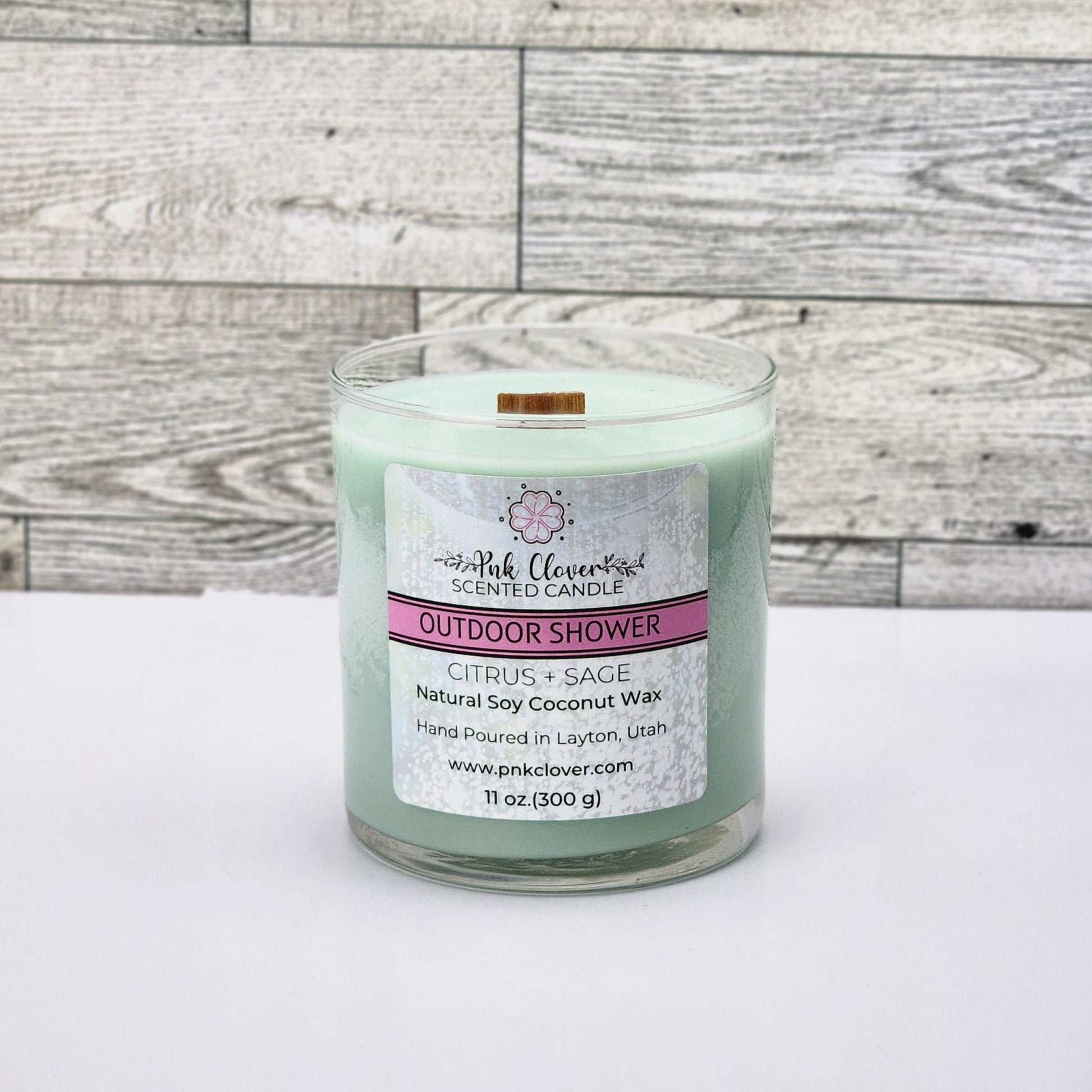 Outdoor Shower - Candles by Pnk Clover | Outdoor Shower Scented Candle | Bring the Outdoors Indoors - 11oz - Pnk Clover