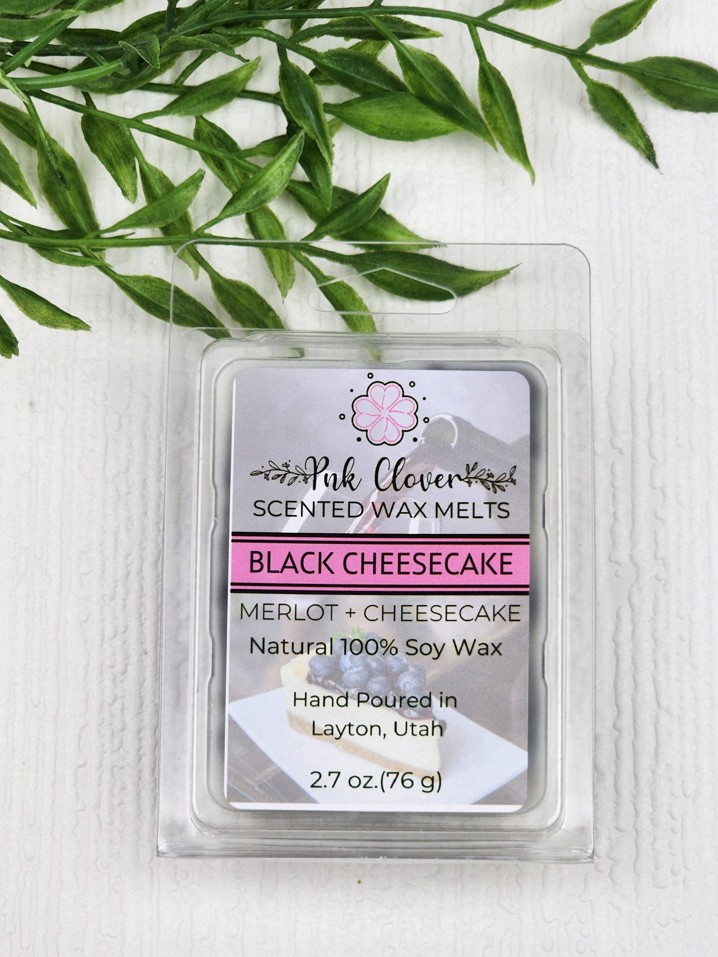 Black Cheesecake - Wax Melt by Pnk Clover | Indulge in the Creamy Delight of Black Cheesecake - Wax Melt