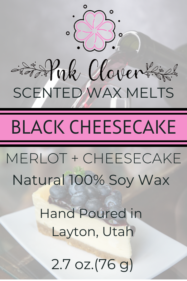 Black Cheesecake - Wax Melt by Pnk Clover | Indulge in the Creamy Delight of Black Cheesecake - Wax Melt