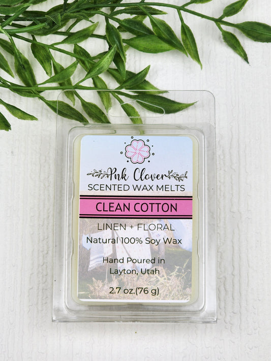 Clean Cotton - Wax Melt by Pnk Clover | Freshen Up Your Home with Our Clean Cotton Wax Melt 