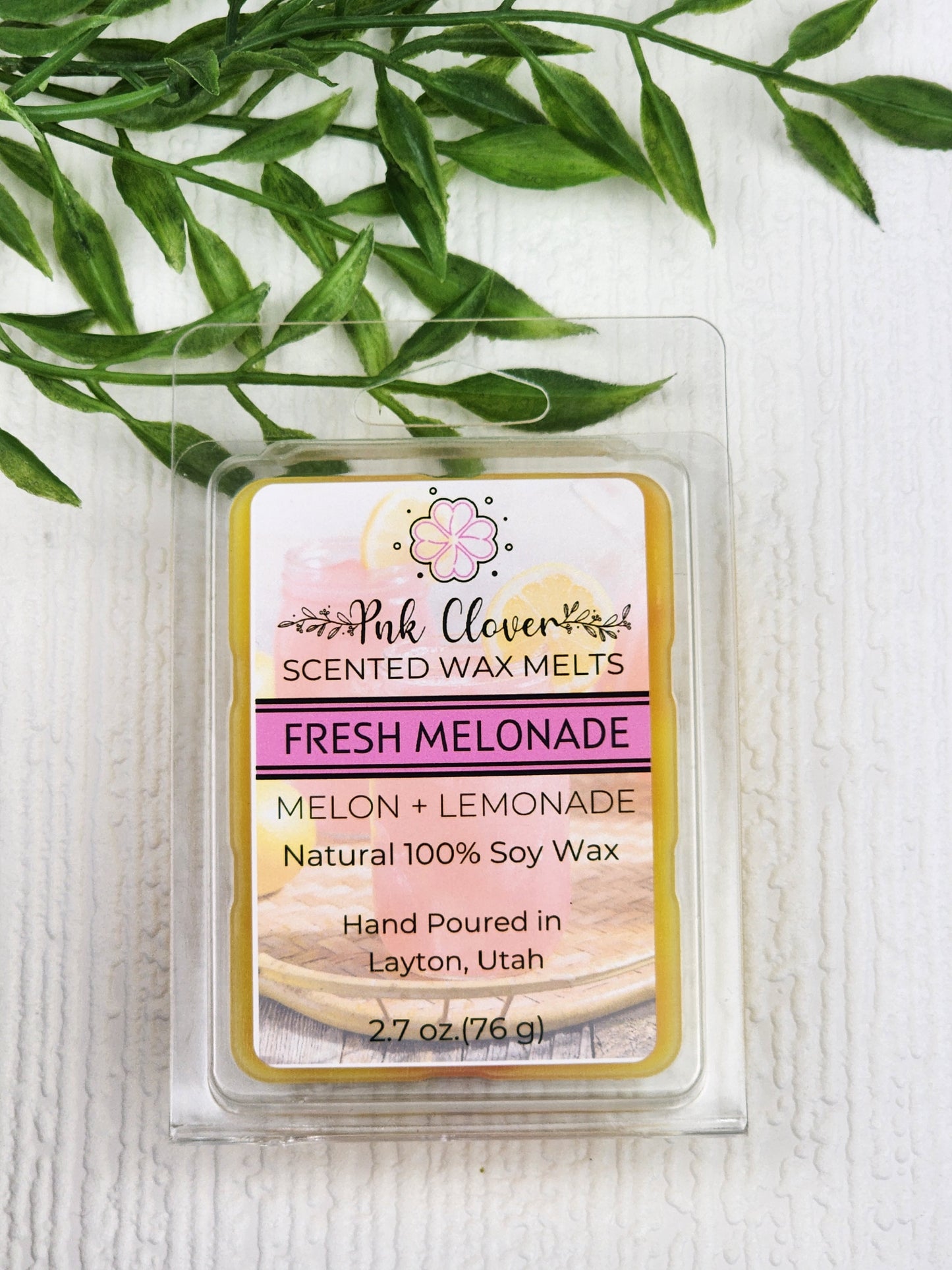 Fresh Melonade - Wax Melt by Pnk Clover | Brighten Your Day with the Fruity Notes of Fresh Melonade Wax Melt 