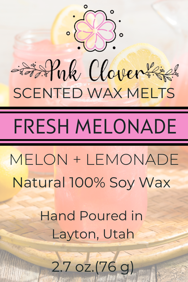 Fresh Melonade - Wax Melt by Pnk Clover | Brighten Your Day with the Fruity Notes of Fresh Melonade Wax Melt 