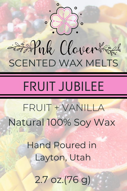 Fruit Jubilee - Wax Melt by Pnk Clover | Experience the Burst of Flavor with Our Fruit Jubilee Wax Melt 