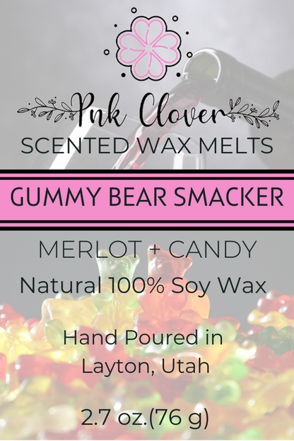 Gummy Bear Smacker - Wax Melt by Pnk Clover | Add a Fun Twist to Your Space with Gummy Bear Smacker Soy Wax Melt 